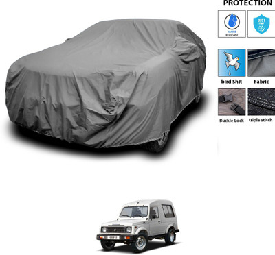 PAGORA Car Cover For Maruti Gypsy (With Mirror Pockets)(Grey)