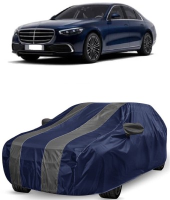 ANTOFY Car Cover For Mercedes Benz S-Class S350 (With Mirror Pockets)(Grey, Blue)