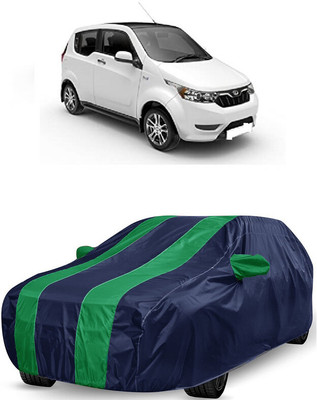 ANTOFY Car Cover For Mahindra e2oPlus P8 (With Mirror Pockets)(Green, Blue)