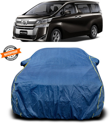 CODOKI Car Cover For Toyota Vellfire (With Mirror Pockets)(Blue)