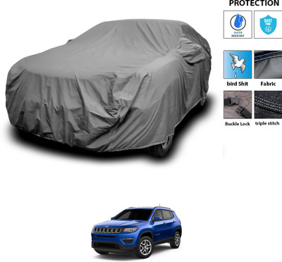 PAGORA Car Cover For Jeep Compass Facelift (With Mirror Pockets)(Grey)