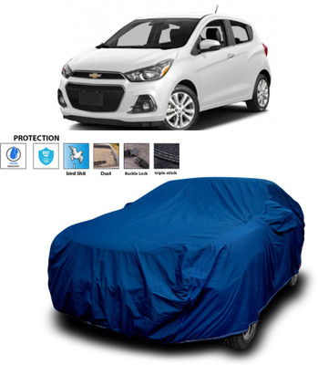 PAGORA Car Cover For Chevrolet Spark (With Mirror Pockets)(Blue)