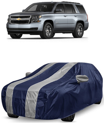 ANTOFY Car Cover For Chevrolet Tahoe 4.8L (With Mirror Pockets)(White, Blue)