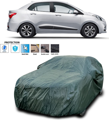 CODOKI Car Cover For Hyundai Xcent (With Mirror Pockets)(Green)