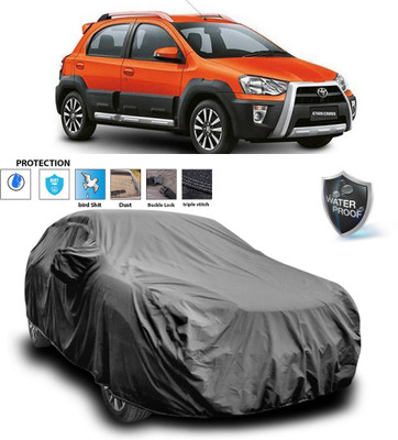 PAGORA Car Cover For Toyota Etios Cross (With Mirror Pockets)(Grey)