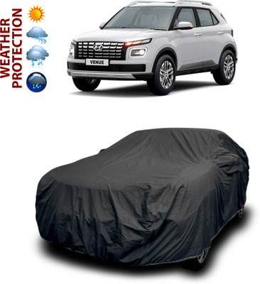 PAGORA Car Cover For Hyundai Venue (With Mirror Pockets)(Black)