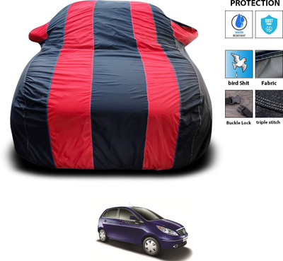 GOSHIV-car and bike accessories Car Cover For Tata Vista Tech (With Mirror Pockets)(Red)