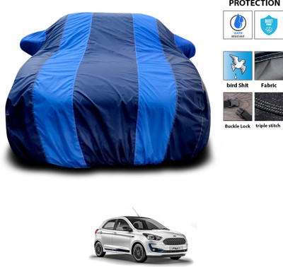 PAGORA Car Cover For Ford Figo (With Mirror Pockets)(Blue)
