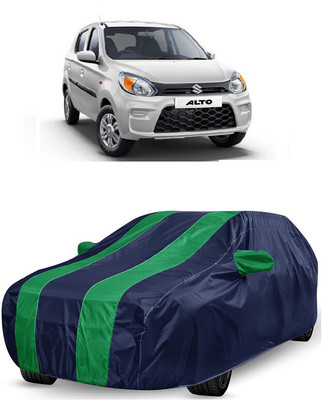 ANTOFY Car Cover For Maruti 800 Std BSII (With Mirror Pockets)(Green, Blue)