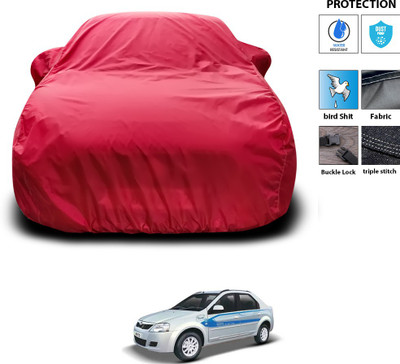 GOSHIV-car and bike accessories Car Cover For Mahindra E Verito D2 (With Mirror Pockets)(Maroon)