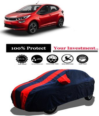 Amexride Car Cover For Tata Altroz XZ Diesel (With Mirror Pockets)(Red)