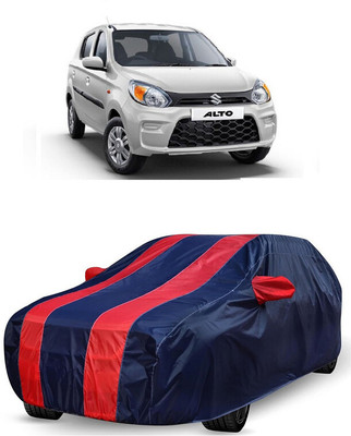 ANTOFY Car Cover For Maruti 800 Std BSII (With Mirror Pockets)(Red, Blue)