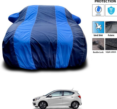 CODOKI Car Cover For Honda Brio (With Mirror Pockets)(Blue)