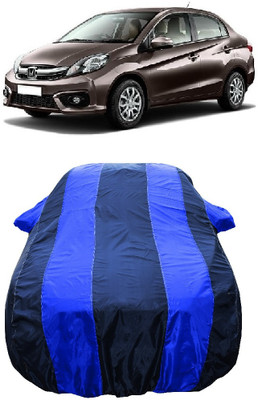 Wegather Car Cover For Honda Amaze VX CVT i-VTEC (With Mirror Pockets)(Blue)