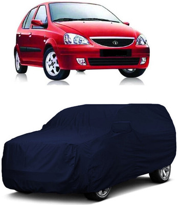 ANTOFY Car Cover For Tata Indica V2 (With Mirror Pockets)(Blue)