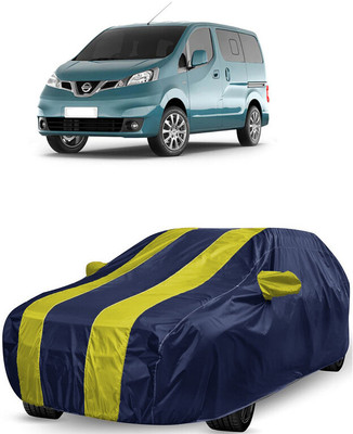 ANTOFY Car Cover For Nissan Evalia XL Option (With Mirror Pockets)(Yellow, Blue)