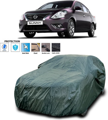 PAGORA Car Cover For Nissan Sunny (With Mirror Pockets)(Green)