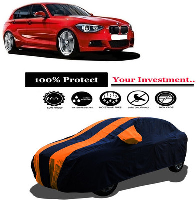 Amexride Car Cover For BMW 1 Series 118d Sport Line (With Mirror Pockets)(Orange)