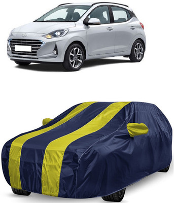 ANTOFY Car Cover For Hyundai Grand i10 Nios Magna CRDi Diesel (With Mirror Pockets)(Yellow, Blue)