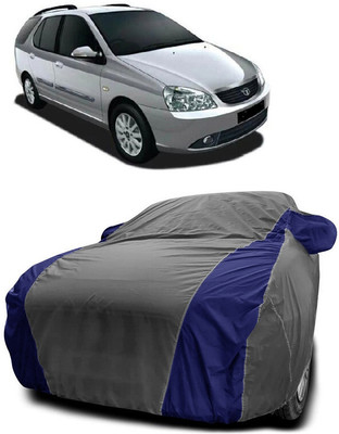 Autoprime Car Cover For Tata Indica Marina (With Mirror Pockets)(Grey, Blue)