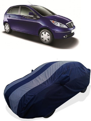 Coxtor Car Cover For Tata Vista Tech (With Mirror Pockets)(Grey)