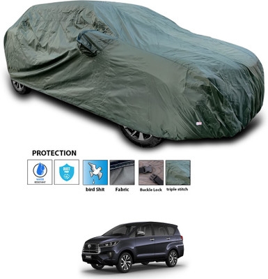 PAGORA Car Cover For Toyota Innova Crysta (With Mirror Pockets)(Green)