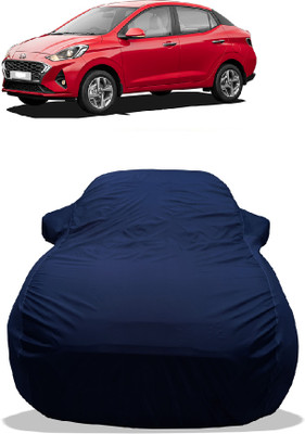 Wegather Car Cover For Hyundai Aura S AMT Petrol (With Mirror Pockets)(Blue)