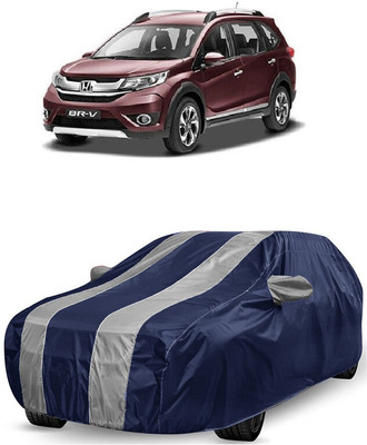 ANTOFY Car Cover For Honda BRV i-VTEC E MT (With Mirror Pockets)(White, Blue)