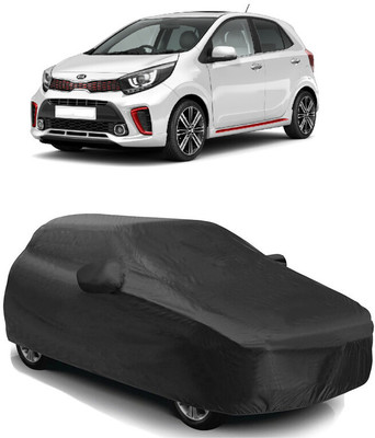 SUGASHRI Car Cover For Kia Picanto (With Mirror Pockets)(Grey)