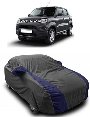ANTOFY Car Cover For Maruti Suzuki S-Presso Std (O) (With Mirror Pockets)(Grey, Blue)
