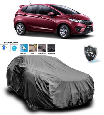 PAGORA Car Cover For Honda Jazz (With Mirror Pockets)(Grey)