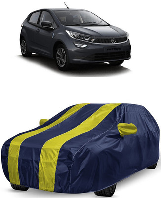 ANTOFY Car Cover For Tata Altroz XZ Option Diesel (With Mirror Pockets)(Yellow, Blue)