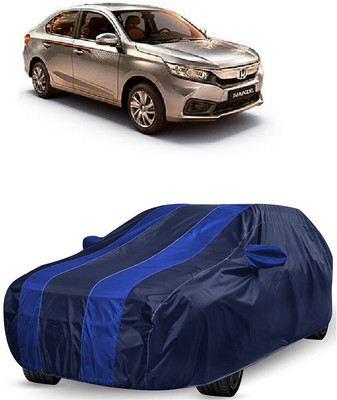 ANTOFY Car Cover For Honda Amaze S CVT Diesel (With Mirror Pockets)(Blue, Blue)