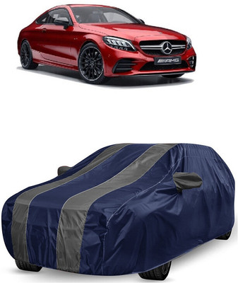 ANTOFY Car Cover For Mercedes Benz C-Class Coupe C43 AMG Petrol (With Mirror Pockets)(Grey, Blue)