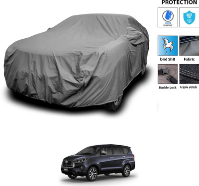 PAGORA Car Cover For Toyota Innova Crysta (With Mirror Pockets)(Grey)
