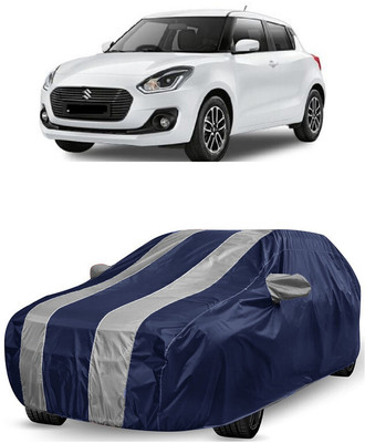 ANTOFY Car Cover For Maruti Suzuki Swift AMT ZDI Plus Diesel (With Mirror Pockets)(White, Blue)