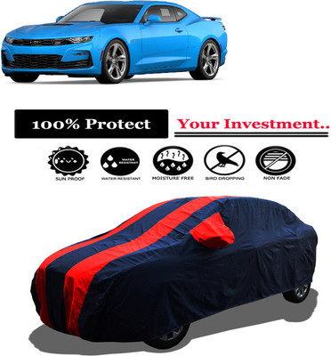 Amexride Car Cover For Chevrolet Camaro 2.5L (With Mirror Pockets)(Red)