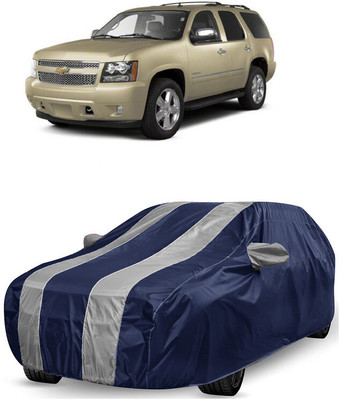 ANTOFY Car Cover For Chevrolet Tahoe 5.7L V8 (With Mirror Pockets)(White, Blue)