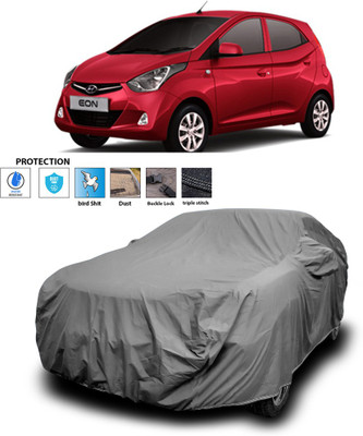 CODOKI Car Cover For Hyundai Eon (With Mirror Pockets)(Grey)