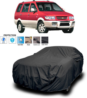 PAGORA Car Cover For Chevrolet Tavera (With Mirror Pockets)(Black)