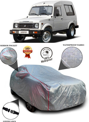 PAGORA Car Cover For Maruti Gypsy (With Mirror Pockets)(Silver)