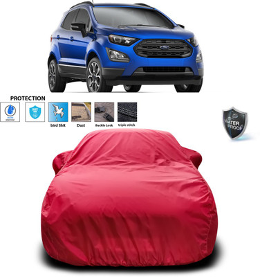 GOSHIV-car and bike accessories Car Cover For Ford Ecosport (With Mirror Pockets)(Maroon)