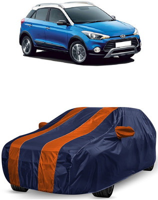ANTOFY Car Cover For Hyundai i20 Active 1.4 S (With Mirror Pockets)(Orange, Blue)
