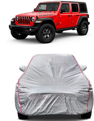 SUGASHRI Car Cover For Jeep Wrangler (With Mirror Pockets)(Silver)