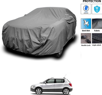 CODOKI Car Cover For Skoda Fabia Scout (With Mirror Pockets)(Grey)