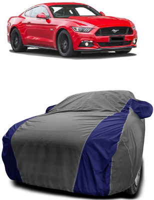 Autoprime Car Cover For Ford Mustang (With Mirror Pockets)(Grey, Blue)