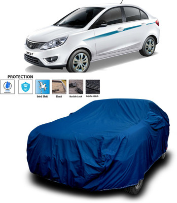 PAGORA Car Cover For Tata Zest (With Mirror Pockets)(Blue)