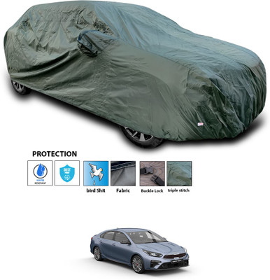 GOSHIV-car and bike accessories Car Cover For Kia Cerato (With Mirror Pockets)(Green)