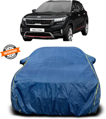 PAGORA Car Cover For Kia SELTOS (With Mirror Pockets)(Blue)