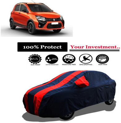 Amexride Car Cover For Maruti Suzuki CelerioX AMT ZXI (With Mirror Pockets)(Red)